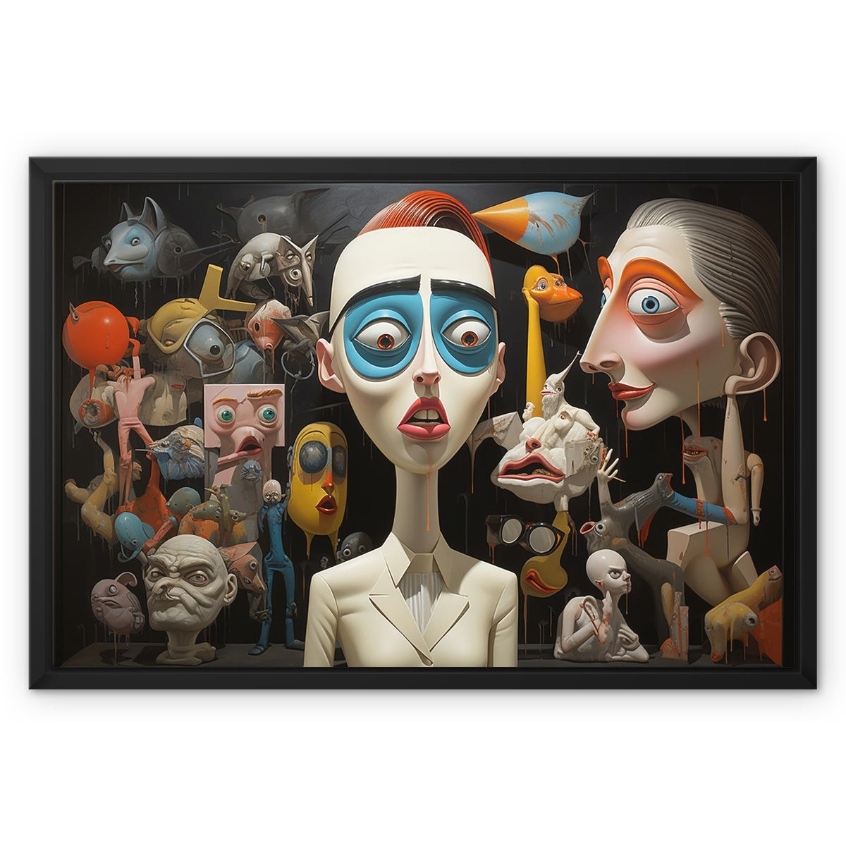 Grace Seurat Framed Canvas