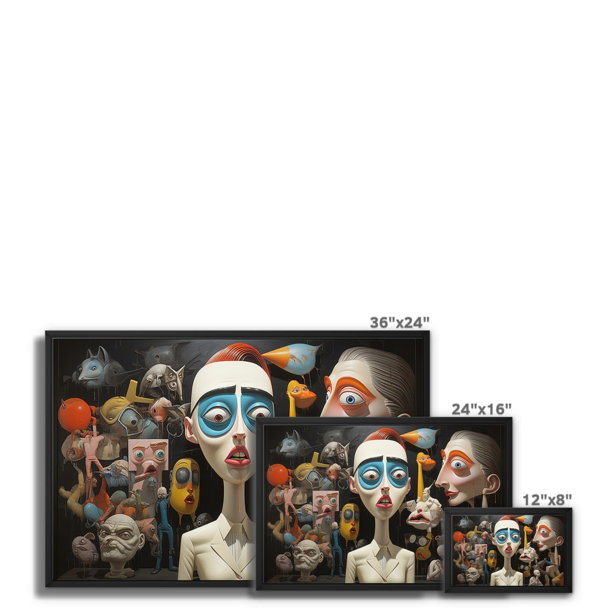 Grace Seurat Framed Canvas