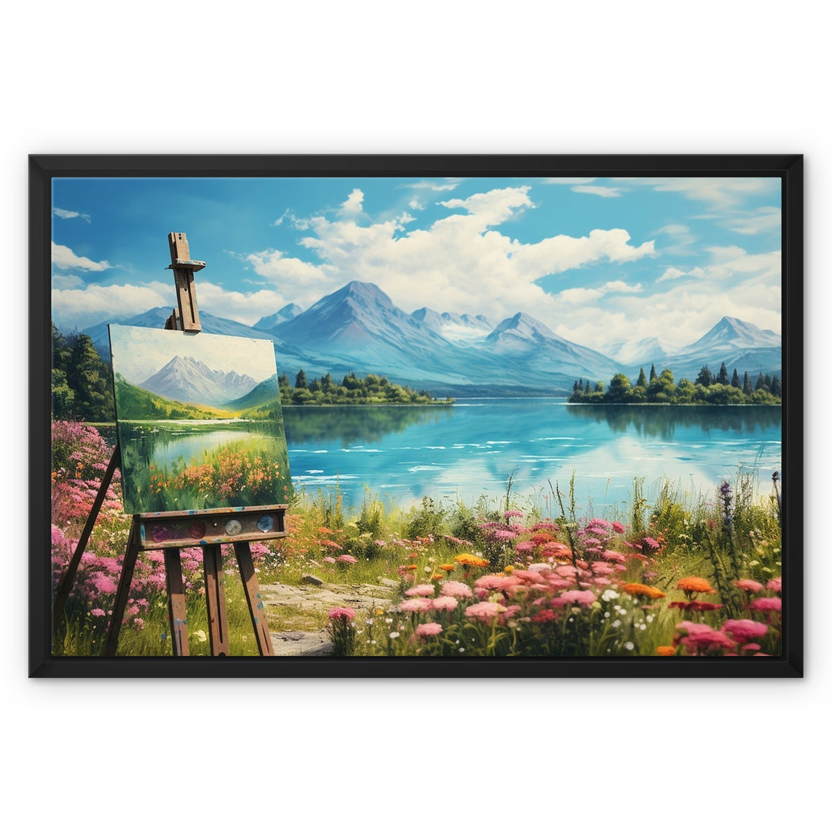 Maria da Vinci Framed Canvas